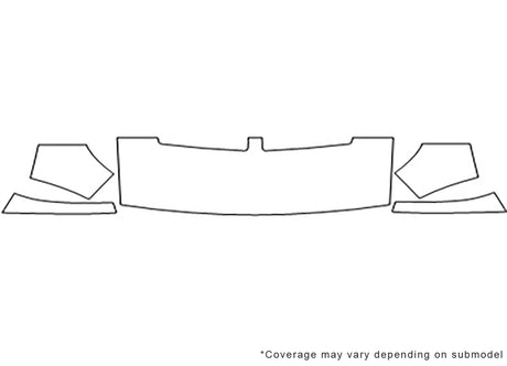 promaster 3M Clear Bra Hood Precut PPF Diagram