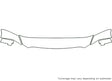 1500 3M Clear Bra Hood Precut PPF Diagram
