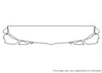 1500 Avery Dennison Clear Bra Hood Precut PPF Diagram