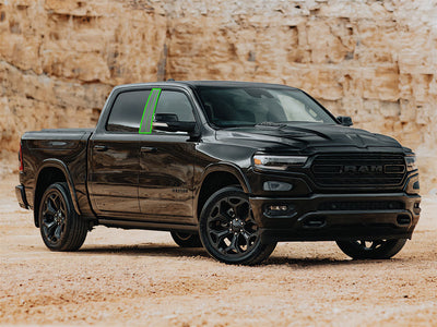ram 1500 2019-2024 (crew cab / quad cab) Pillar Post Trim Installation Location