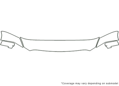 3500 3M Clear Bra Hood Precut PPF Diagram