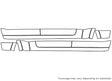 3500 3M Clear Bra Door Cup Precut PPF Diagram