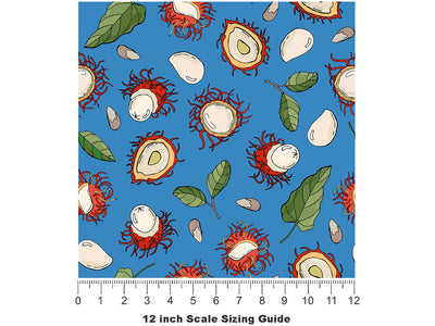 Rapiah Appreciation Fruit Vinyl Film Pattern Size 12 inch Scale~Rwraps Rapiah Appreciation Fruit Sizing Chart~2