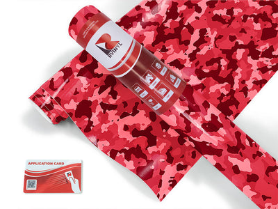 raspberry napalm camouflage Craft Vinyl Roll