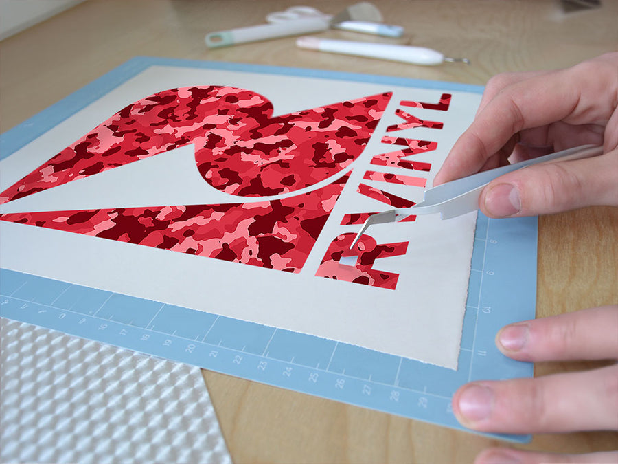raspberry napalm camouflage Easy Weed Craft Vinyl