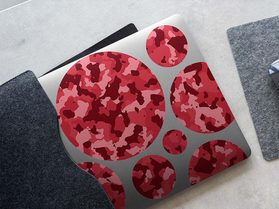 raspberry napalm camouflage DIY Laptop Stickers