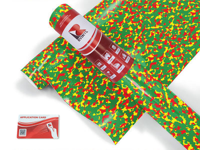 rasta camo pixel Craft Vinyl Roll