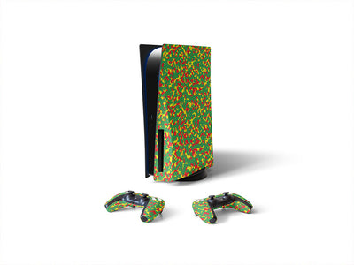 rasta camo pixel Sony PS5 DIY Skin
