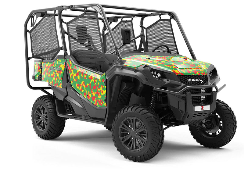 Rasta Camo Pixel Utility Vehicle Vinyl Wrap