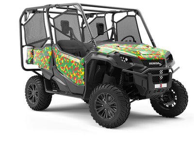 Rasta Camo Pixel Utility Vehicle Vinyl Wrap