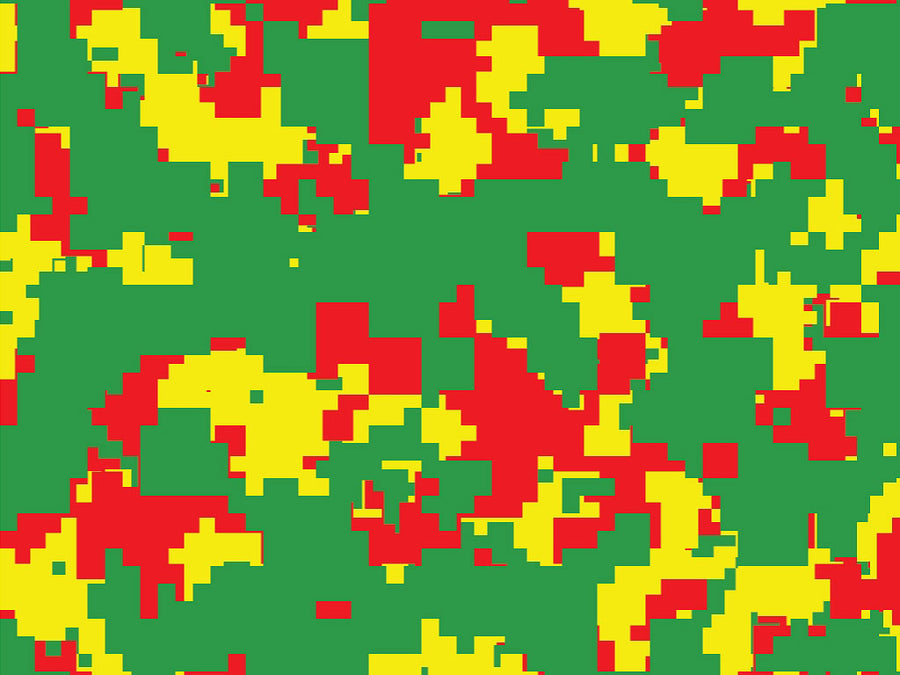 Rasta Camo Pixel Vinyl Wrap Pattern~Rwraps Series 914 Digitally Printed Vinyl Wrap~0