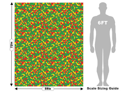 Rasta Camo Pixel Vehicle Wrap Scale~Rwraps Series 914 Rasta Camo Pixel Measurements~1