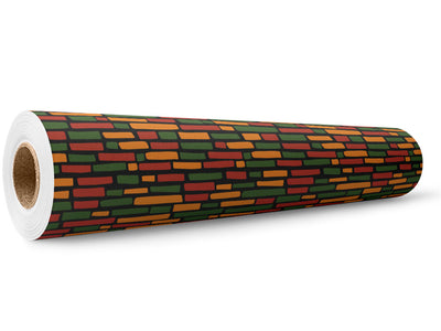 Rastafarian  Brick Wrap Film Wholesale Roll~Rwraps Series 914 Digitally Printed Vinyl Roll~5