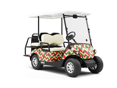 Rastafarian  Brick Wrapped Golf Cart