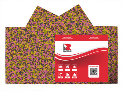 rave erdl camouflage Craft Vinyl Sheet Pack