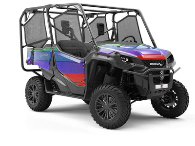 Raw Edge Wood Plank Utility Vehicle Vinyl Wrap