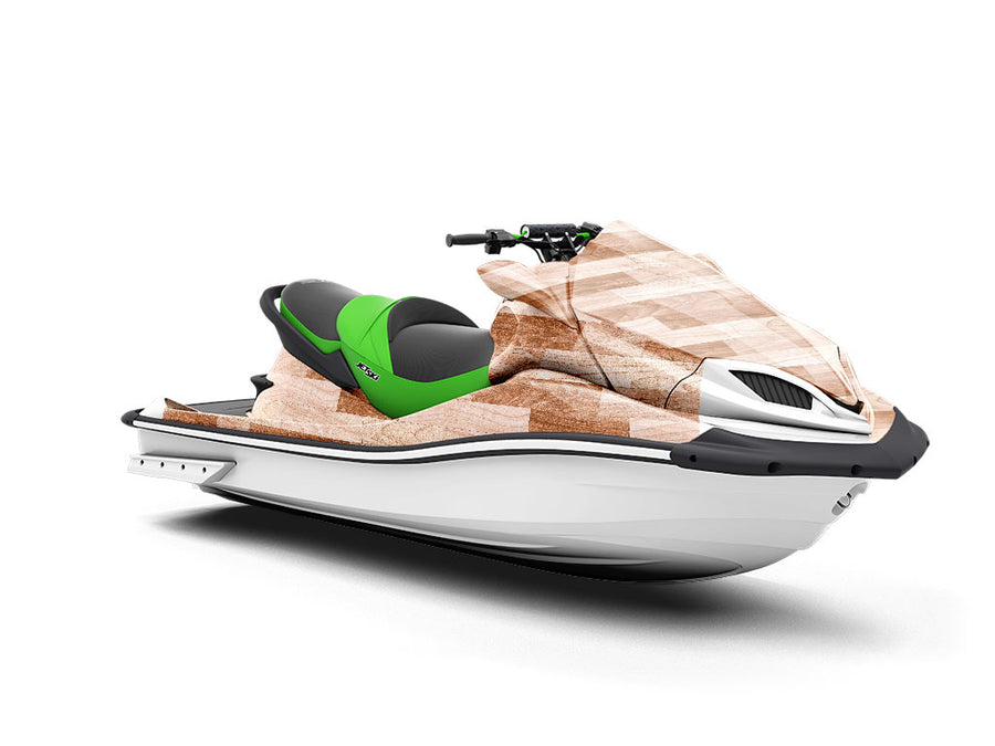 Raw Floor Wooden Parquet Jet Ski Vinyl Customized Wrap