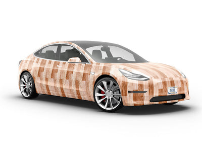 Raw Floor Wooden Parquet Vehicle Vinyl Wrap