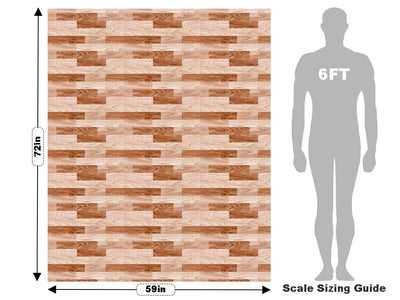 Raw Floor Wooden Parquet Vehicle Wrap Scale~Rwraps Series 914 Raw Floor Wooden Parquet Measurements~2