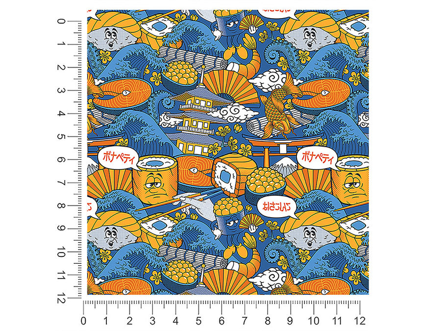 raw tastes japanese 1ft x 1ft Craft Sheets