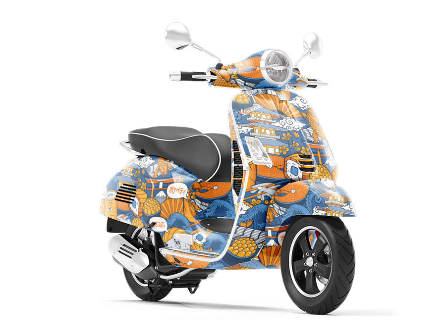 Raw Tastes Food Vespa Scooter Wrap Film