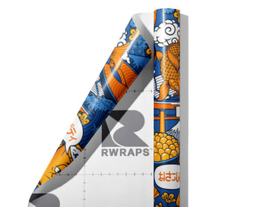 Raw Tastes Food Wrap Film Sheets~Rwraps Series 914 Raw Tastes Food Scrolled Sheet~3