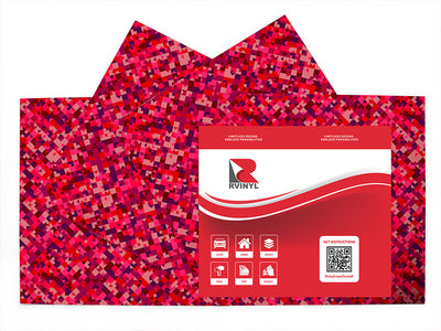 razzle dazzle mosaic Craft Vinyl Sheet Pack