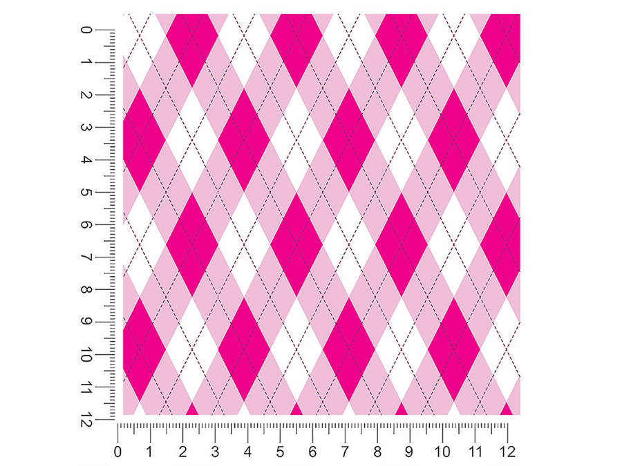 razzmatazz riot argyle 1ft x 1ft Craft Sheets