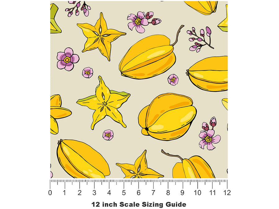 Reach For Me Fruit Vinyl Film Pattern Size 12 inch Scale~Rwraps Reach For Me Fruit Sizing Chart~2