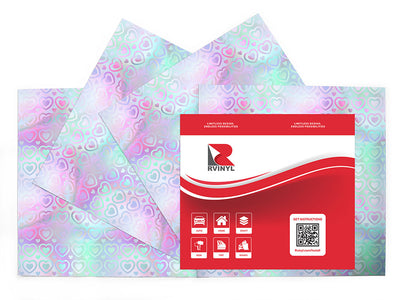 reach out heart Craft Vinyl Sheet Pack