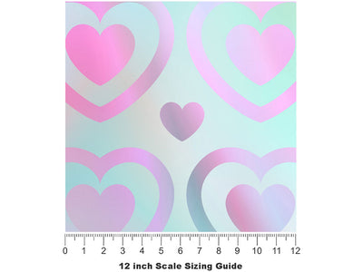 Reach Out Heart Vinyl Film Pattern Size 12 inch Scale~Rwraps Reach Out Heart Sizing Chart~2