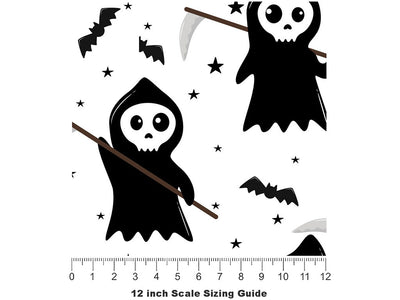 Ready Reapers Halloween Vinyl Film Pattern Size 12 inch Scale~Rwraps Ready Reapers Halloween Sizing Chart~2