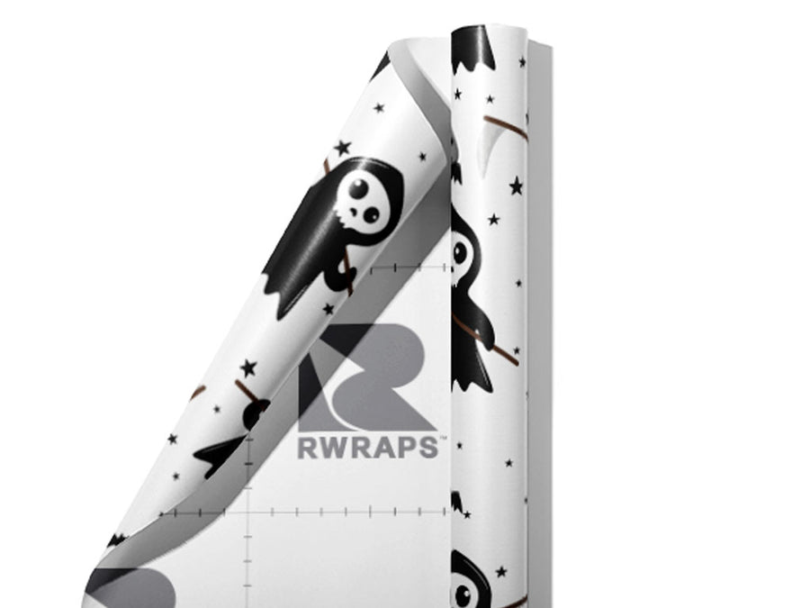 Ready Reapers Halloween Wrap Film Sheets~Rwraps Series 914 Ready Reapers Halloween Scrolled Sheet~3