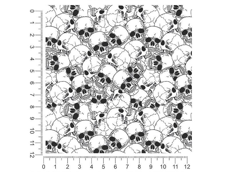realistic catacomb skull and bones 1ft x 1ft Craft Sheets