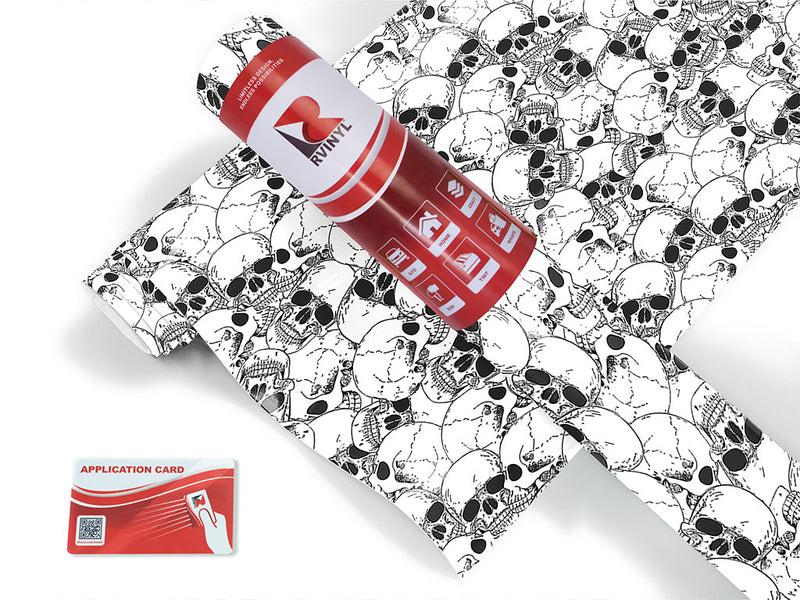 realistic catacomb skull and bones Craft Vinyl Roll
