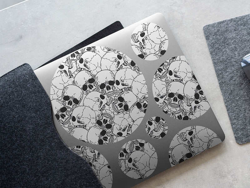 realistic catacomb skull and bones DIY Laptop Stickers