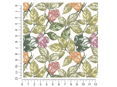 realistic garden floral 1ft x 1ft Craft Sheets