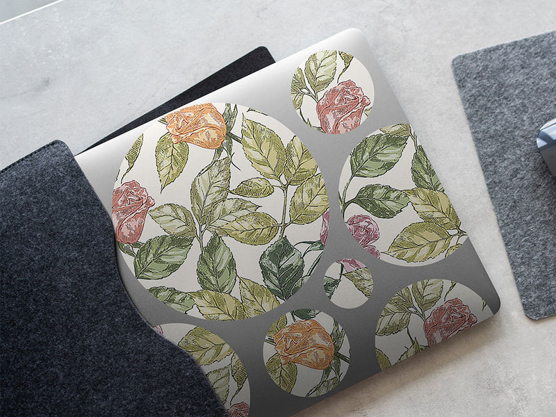 realistic garden floral DIY Laptop Stickers