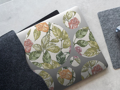 realistic garden floral DIY Laptop Stickers