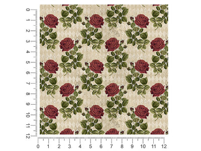 realistic roses gothic 1ft x 1ft Craft Sheets