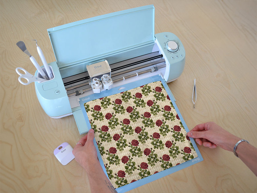 realistic roses gothic Cricut Compatible Vinyl