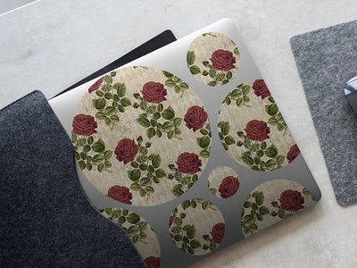 realistic roses gothic DIY Laptop Stickers