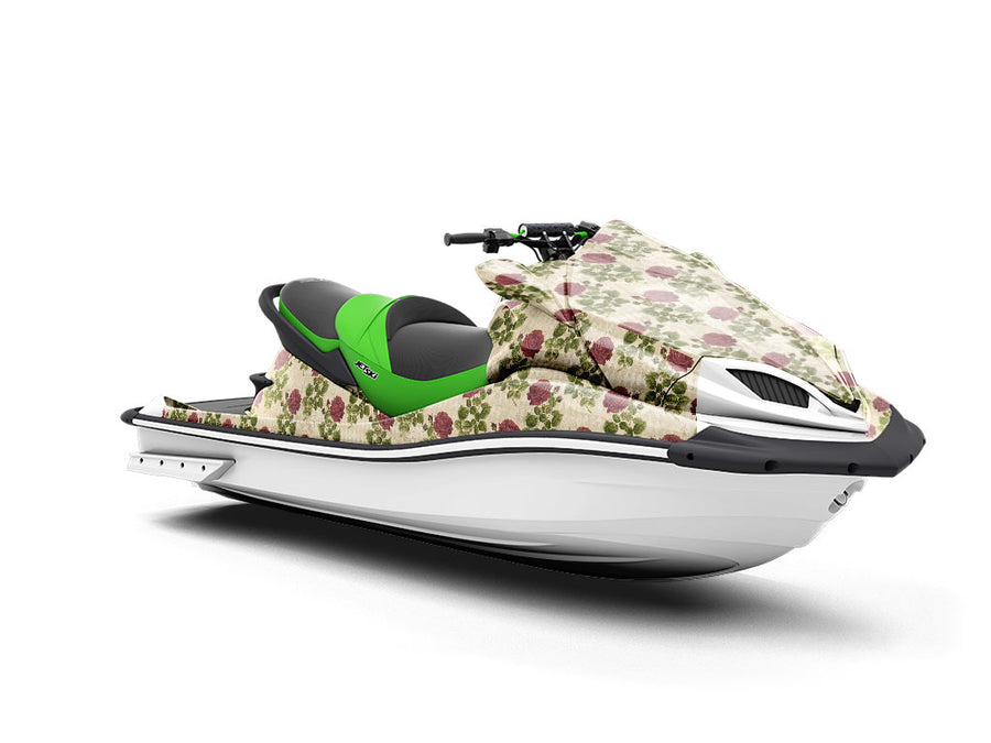 Realistic Roses Gothic Jet Ski Vinyl Customized Wrap