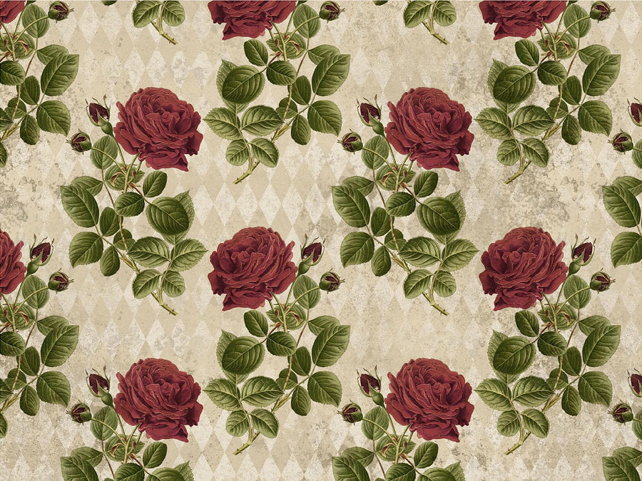 Realistic Roses Gothic Vinyl Wrap Pattern~Rwraps Series 914 Digitally Printed Vinyl Wrap~0