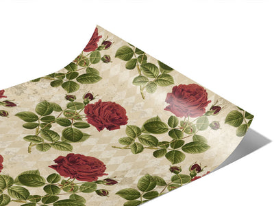 Realistic Roses Gothic Vinyl Wraps~Rwraps Series 914 Digitally Printed Vinyl Wrap~0