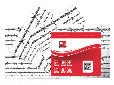 realistic ross barbed wire Craft Vinyl Sheet Pack