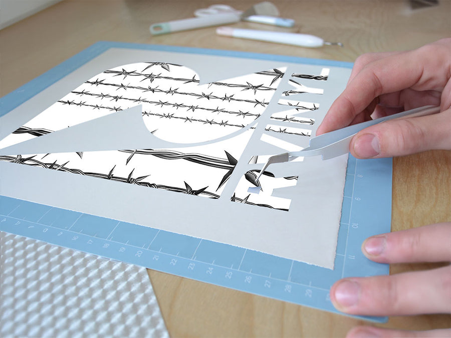 realistic ross barbed wire Easy Weed Craft Vinyl