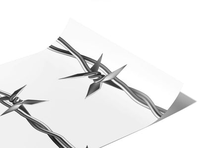 Realistic Ross Barbed Wire Vinyl Wraps~Rwraps Series 914 Digitally Printed Vinyl Wrap~0