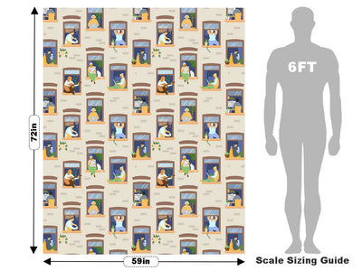 Rear Window Cityscape Vehicle Wrap Scale~Rwraps Series 914 Rear Window Cityscape Measurements~2