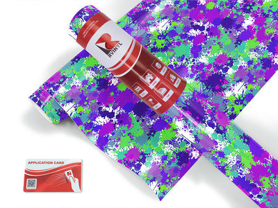rebel yell paint splatter Craft Vinyl Roll